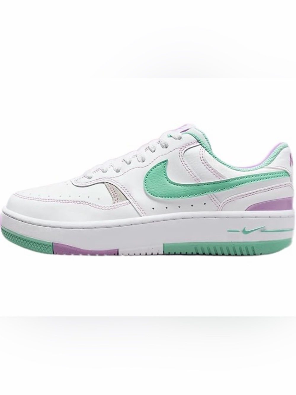 Nike Gamma Force Sneaker White Mint Purple Accents